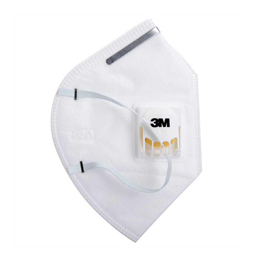 3M9001V耳帶式折疊KN90防塵口罩圖片3