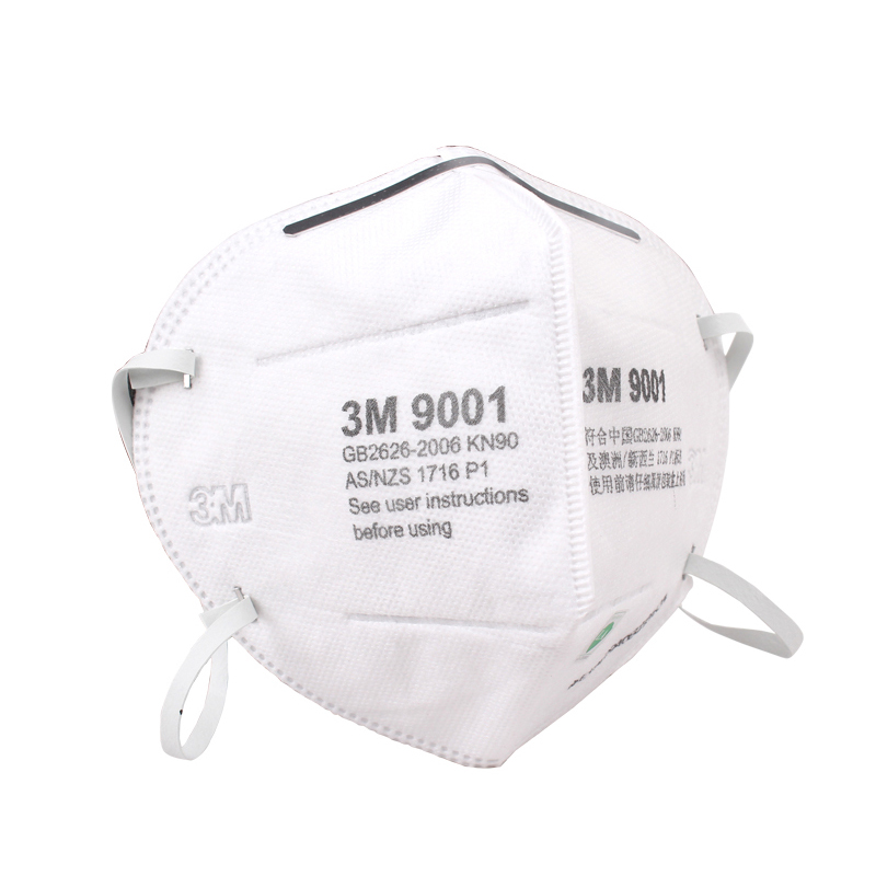 3M9001折疊式耳帶式KN90防塵口罩(雙片裝)圖片1