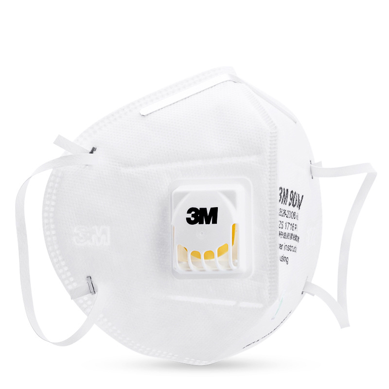 3M9001V折疊式帶閥顆粒物KN90防護口罩圖片4