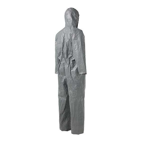 杜邦Tychem6000 TF198T GY防化服帶帽連體化學防護服圖片3