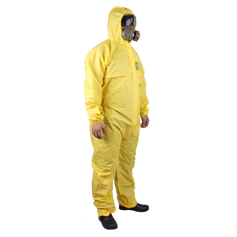 微護(hù)佳MG2300黃色標(biāo)準(zhǔn)型有帽連體防護(hù)服YY23-B-99-111-04圖片2