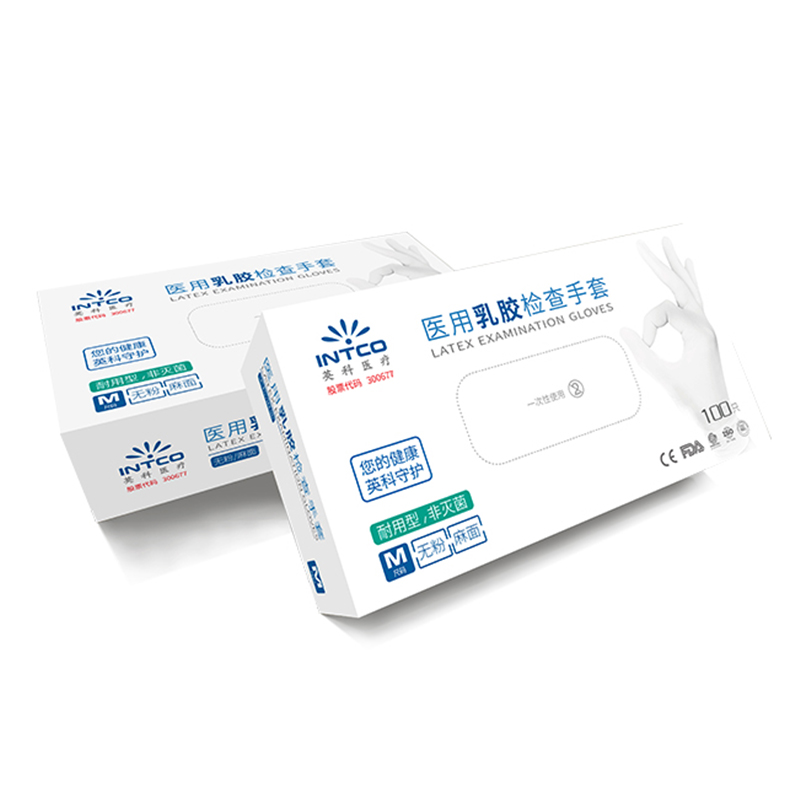英科LGBCM1002白色乳膠醫(yī)用手套圖片4