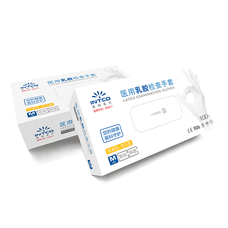 英科LGBCM1002白色乳膠醫(yī)用手套圖片5