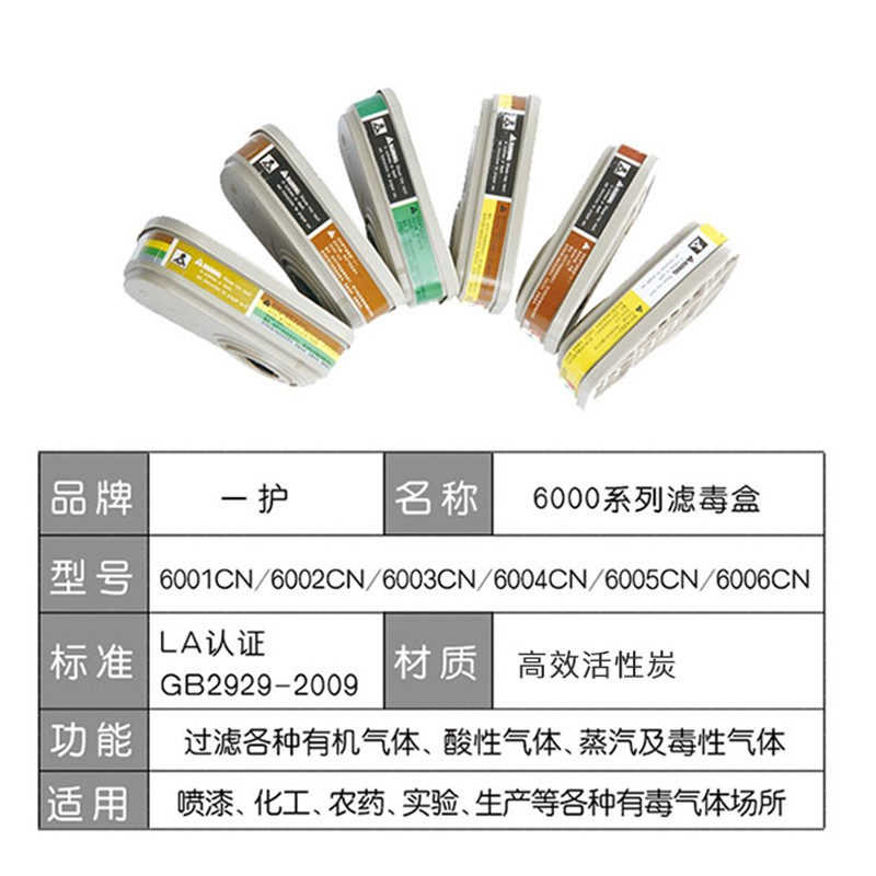 一護(hù)6005CN活性炭濾毒盒圖片1