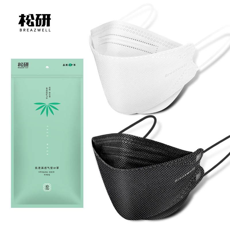 松研韓版成人升級(jí)款柳葉型kn95防塵口罩圖片1