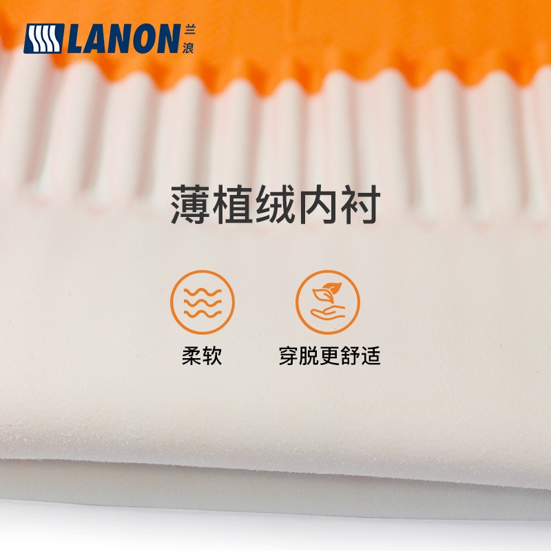 LANON蘭浪SR242耐酸堿橡膠防化手套圖片2
