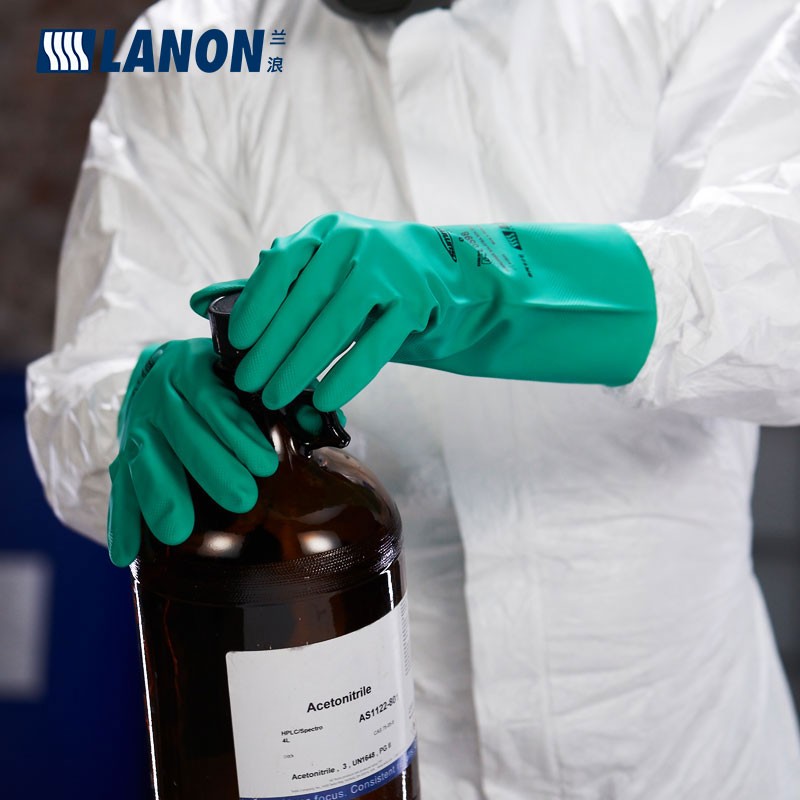 LANON蘭浪SR101耐油丁腈防化手套圖片3
