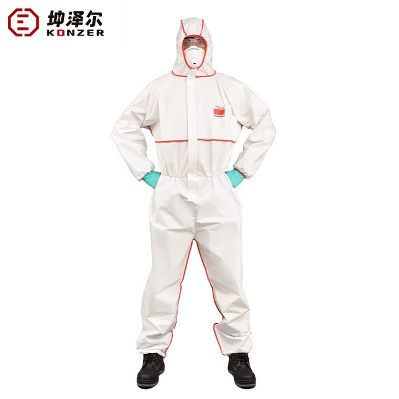 坤澤爾K2000B白色連帽防護服圖片4