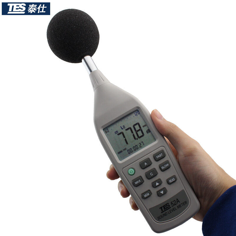 臺(tái)灣泰仕TES-52A數(shù)字式噪音計(jì)圖片1
