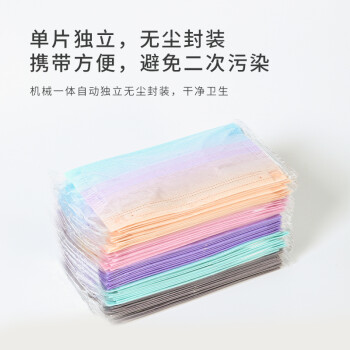 界面漸變色滅菌級一次性醫用外科口罩圖片2