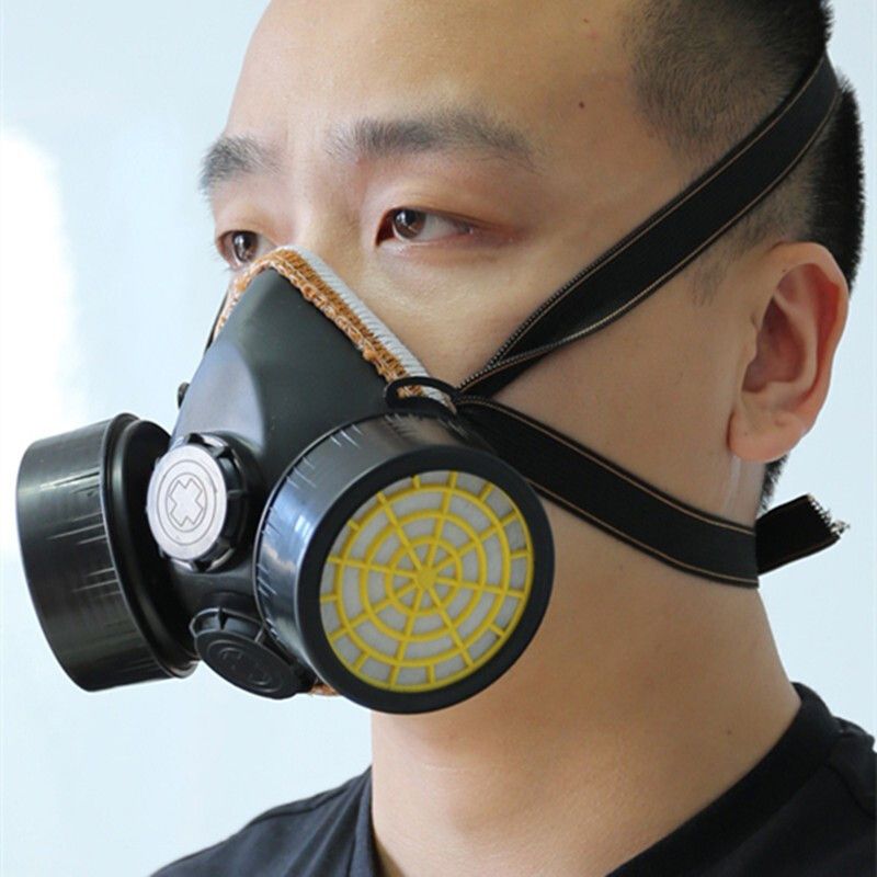 藍鷹NP305橡膠單濾盒半面罩防毒面具圖片5
