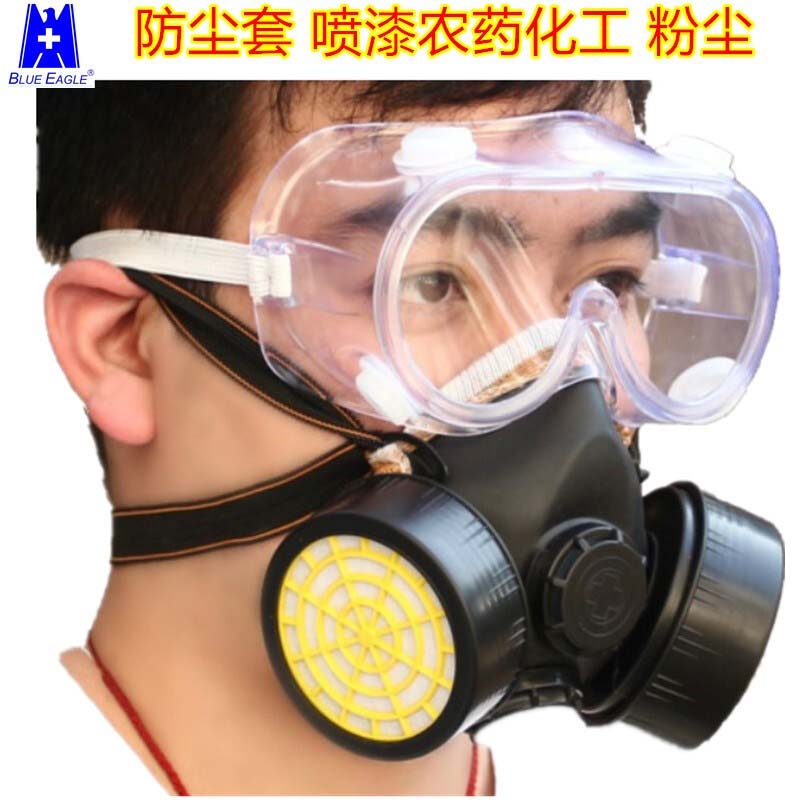 藍鷹NP306橡膠雙濾盒半面罩防毒面具圖片3