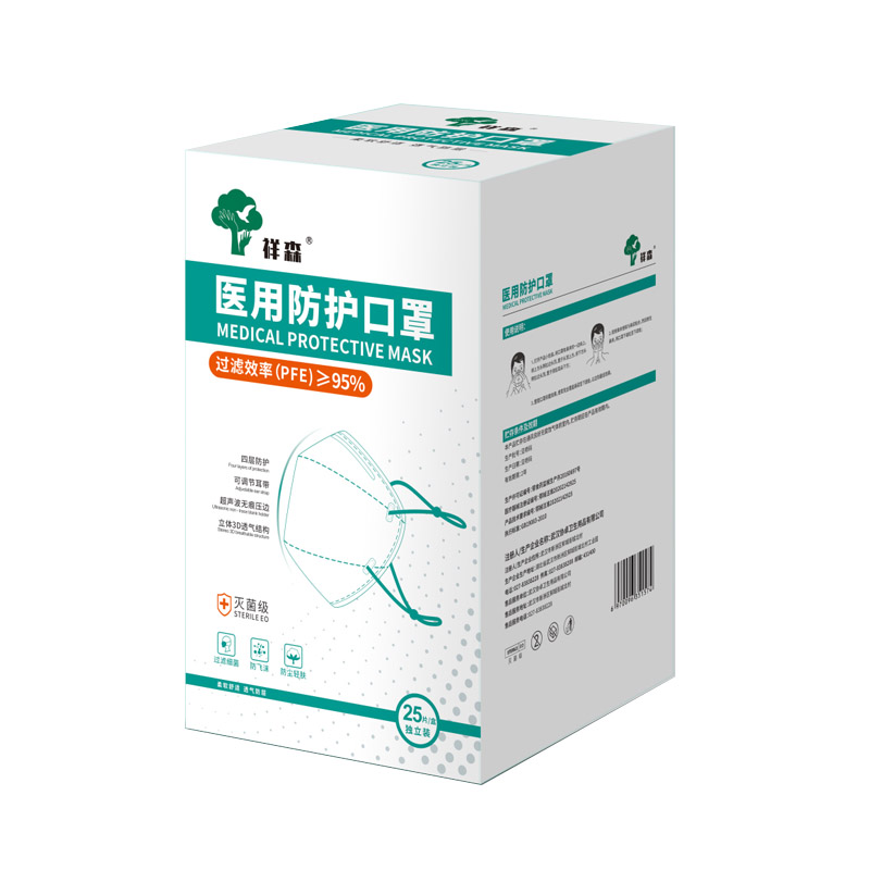 祥森頭戴式蝶型醫用防護口罩圖片3