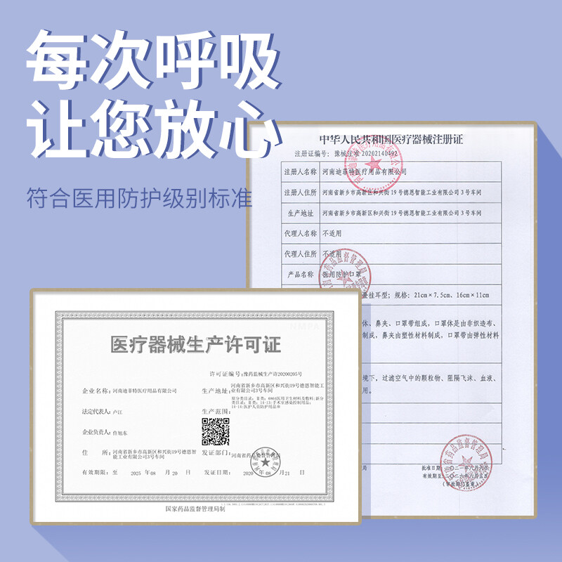 美仕康柳葉款魚型N95滅菌醫用防護口罩圖片3