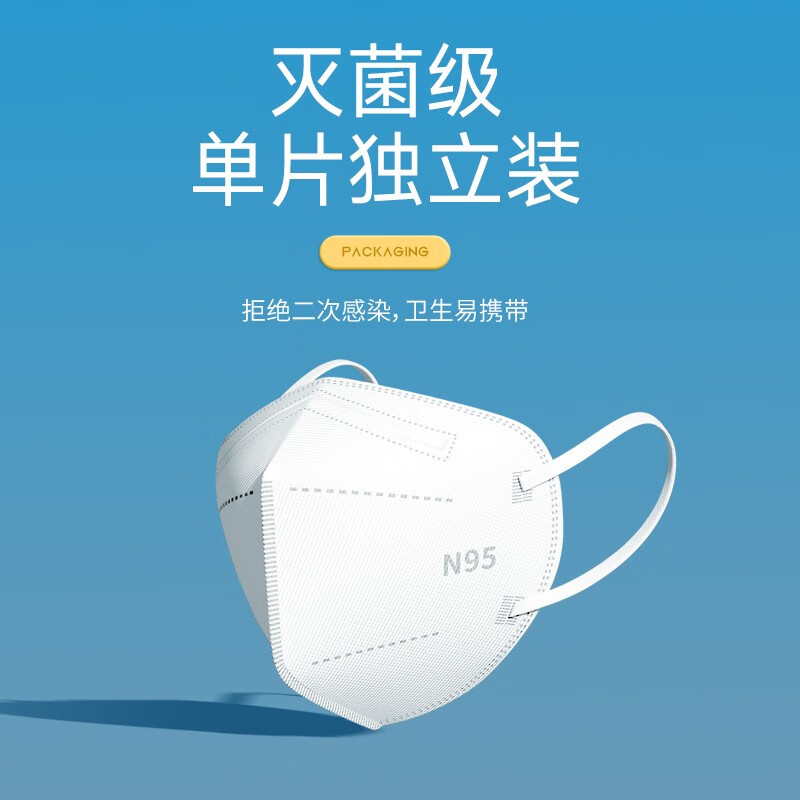 美仕康N95級白色一次性醫用防護口罩圖片1