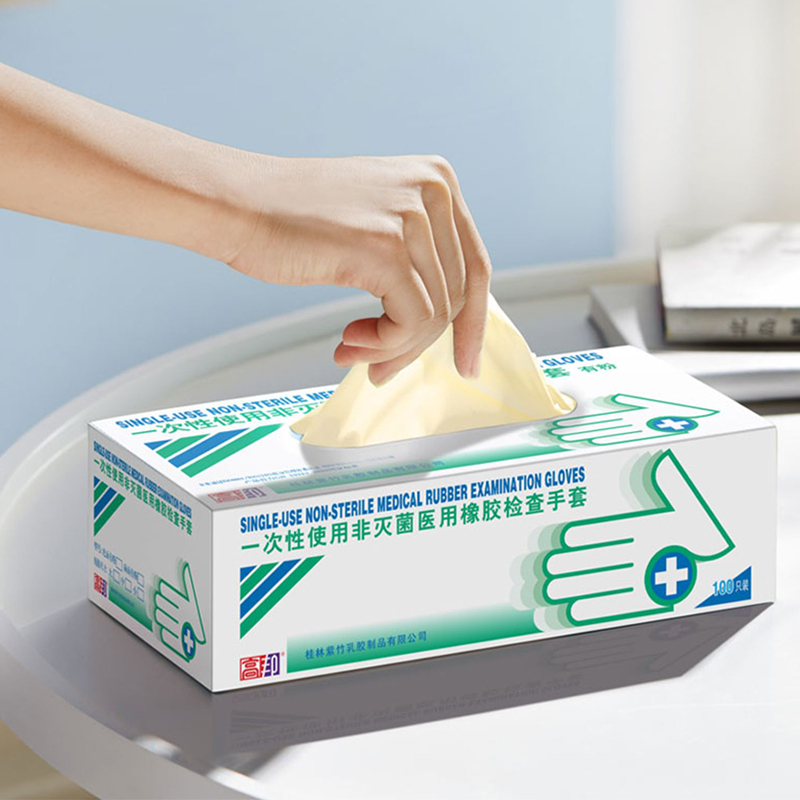 高邦604-010052一次性使用非滅菌醫(yī)用橡膠檢查手套中號M碼圖片4