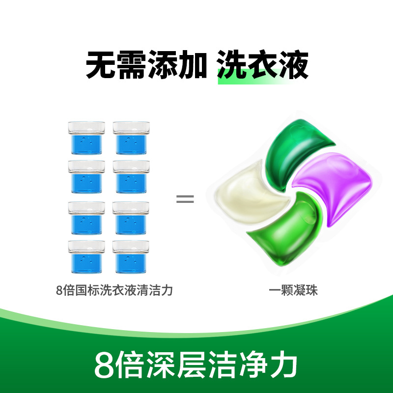 滴露4合1多效洗衣凝珠深層潔凈洗衣液50顆/盒圖片4
