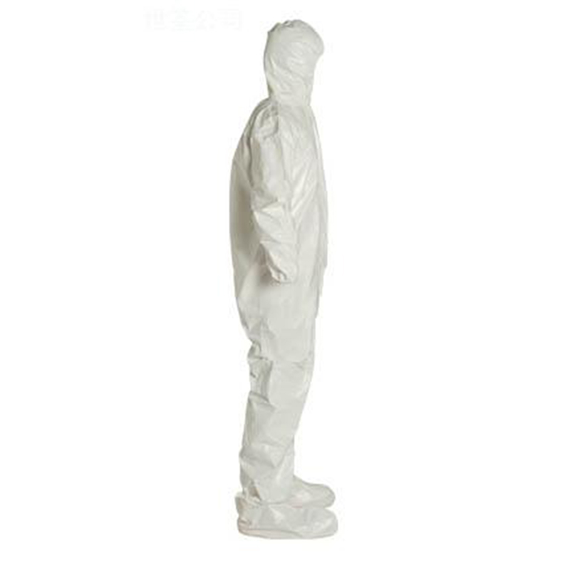 杜邦Tychem SL防化服帶帽連腳C級防護(hù)服(項(xiàng)目型)圖片1