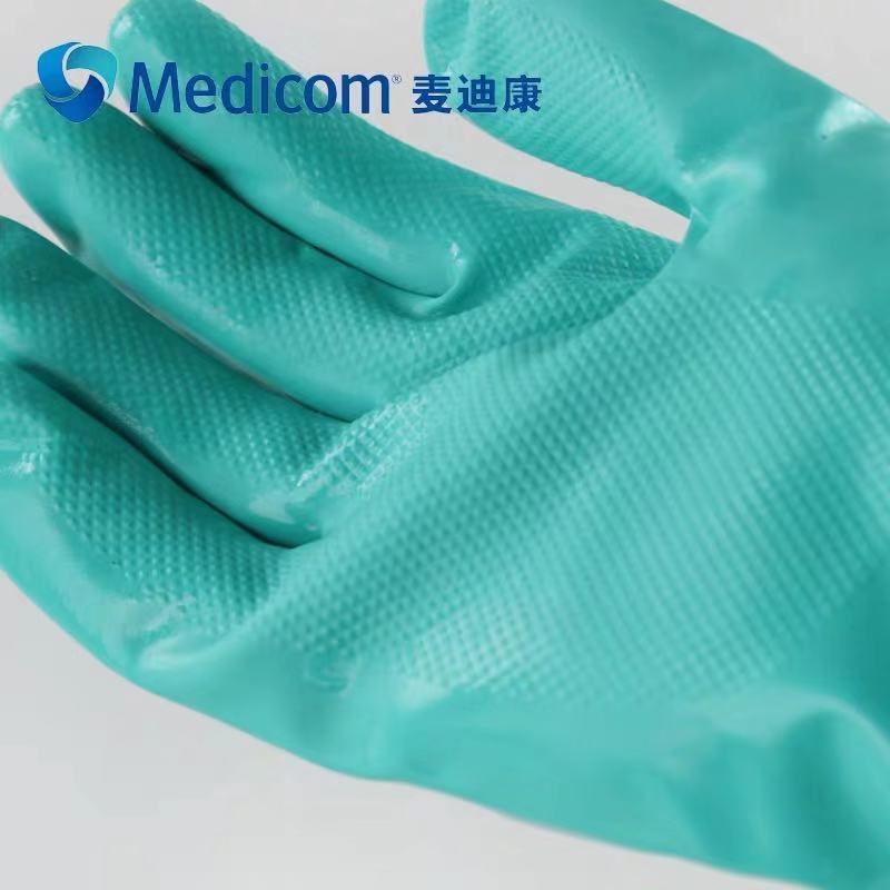 麥迪康1159C防水防滑耐磨丁腈防化手套8圖片3