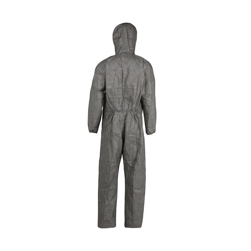杜邦Tyvek500 New Workman Plus防護服灰色帶帽連體D級防護服圖片2