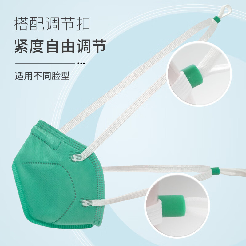 納通NTFN95E頭戴式綠色KN95醫用防護口罩圖片1