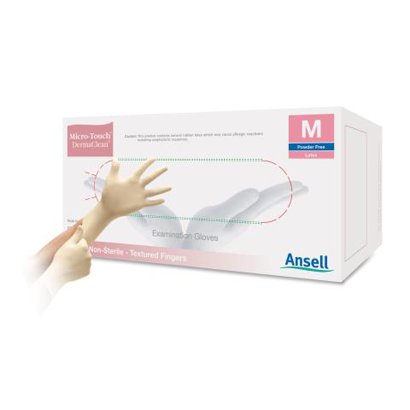 安思爾MICRO-TOUCH DermaClean 4576無粉乳膠檢查手套圖片1