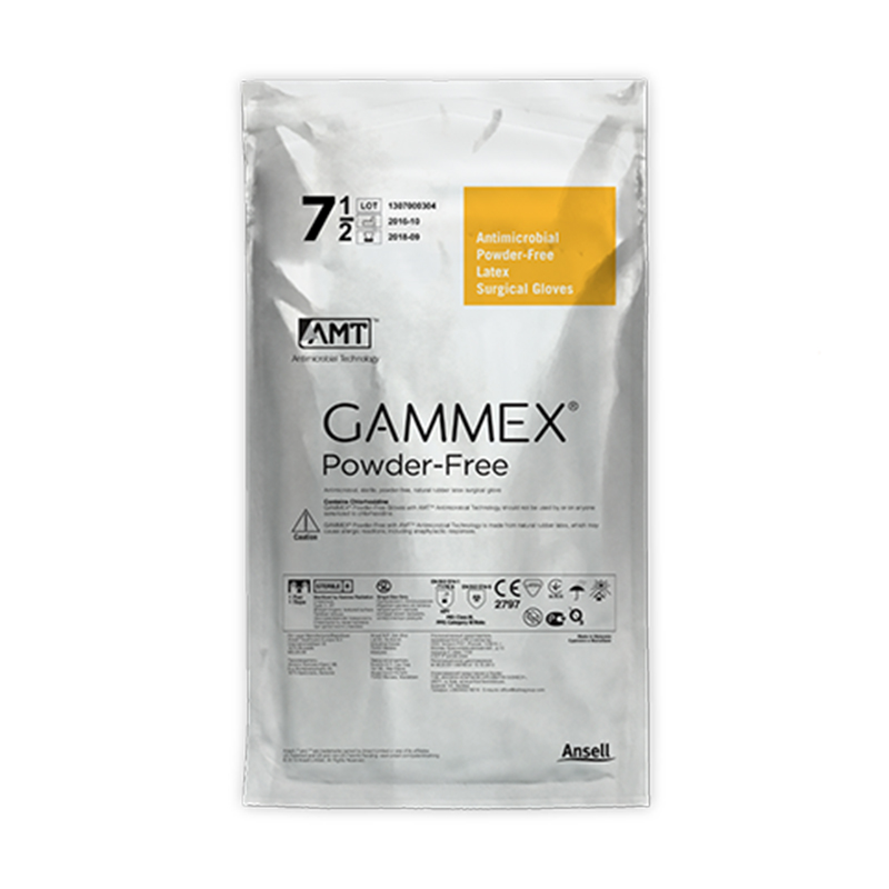 安思爾GAMMEX AMT 4152AMT無粉乳膠外科手套圖片2