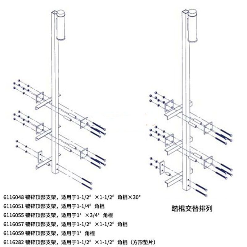 3M 6116059鍍鋅頂部支架圖片1