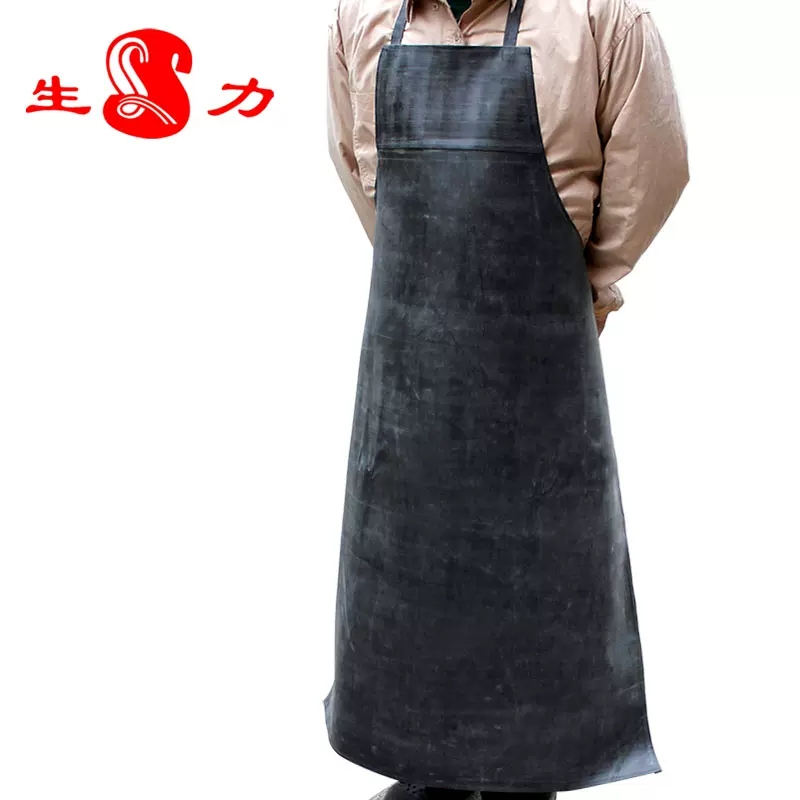 生力XK02-001黑色防油防水耐磨耐酸堿圍裙圖片1