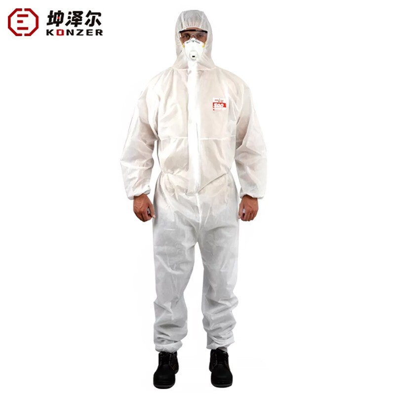 坤澤爾K500輕型白色連體防護(hù)服