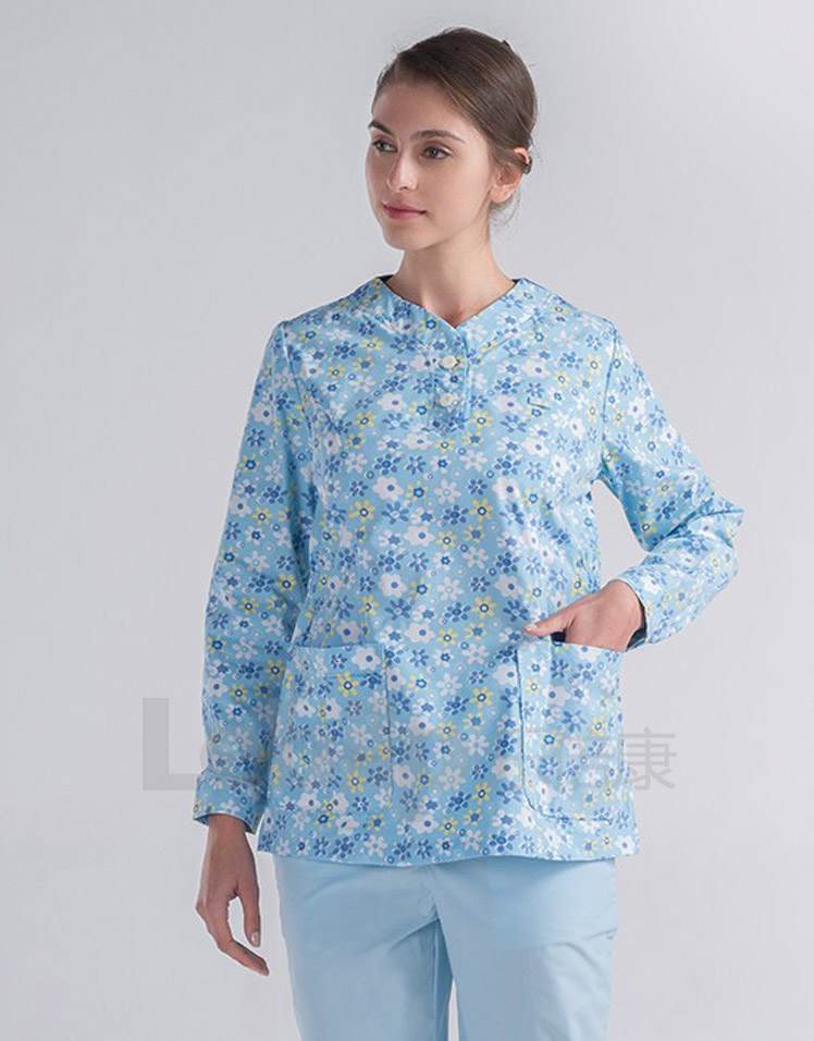 樂倍康NC156花雨長袖護(hù)士服
