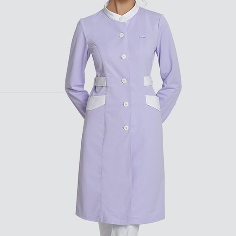 樂倍康L13411-N淺紫長(zhǎng)袖護(hù)士服