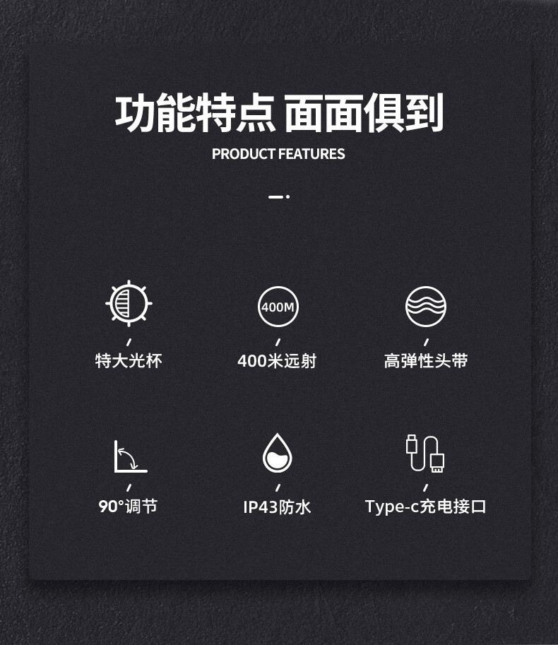 神火HL55-C智能感應(yīng)揮手即亮強光遠(yuǎn)射戶外多用頭燈2.jpg