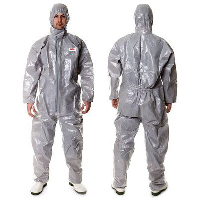 3M4570防護(hù)服帶帽連體防強(qiáng)酸堿C級(jí)防化服