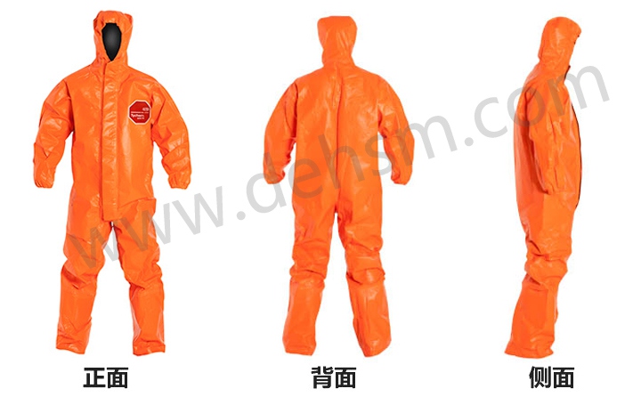 杜邦Tychem ThermoPro阻燃防化服消防款圖片-正面、反面及側面